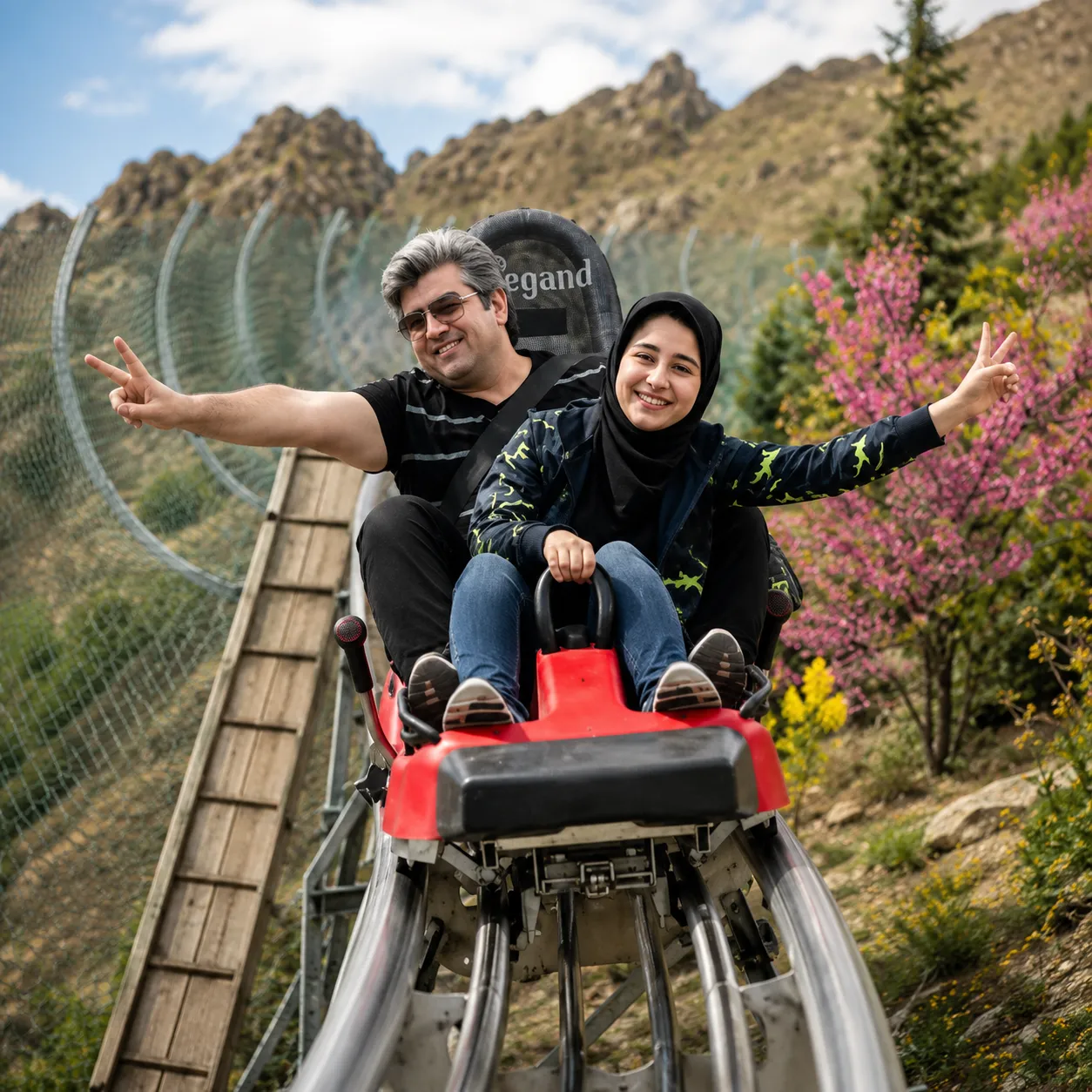 سورتمه دو نفره (بزرگسال + کودک)